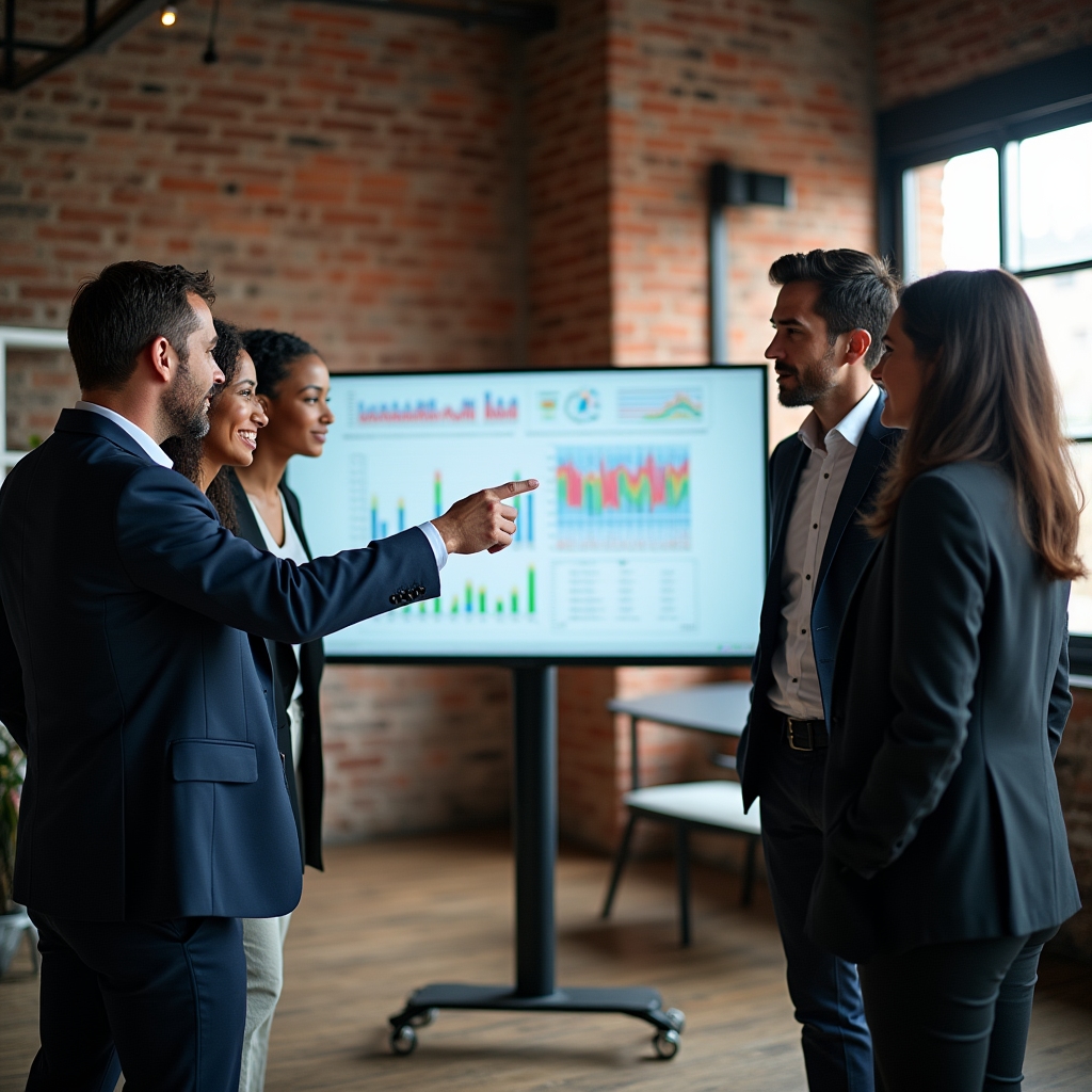 Team beim Kreativ-Workshop zur Datenvisualisierung